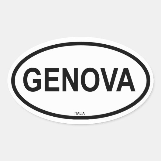 GENEVA OVALE STICKER (Voorkant)