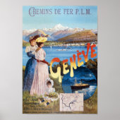 Geneva Switzerland Vintage Poster 1890 (Voorkant)