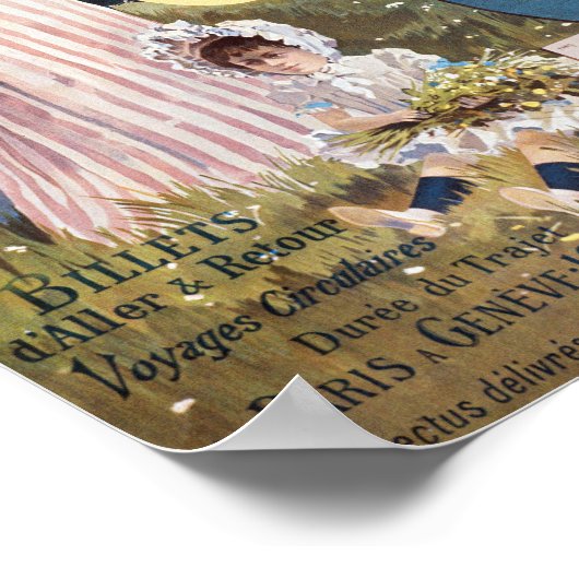 Geneva Switzerland Vintage Poster 1890 (Hoek)