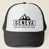 Geneva Zwitserland Buiten Trucker Pet (Voorkant)