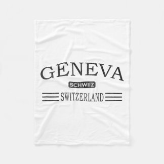 Geneva zwitserland - geneva zwitserland -  fleece deken
