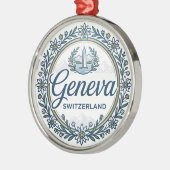 Geneva Zwitserland Metalen Ornament (Links)