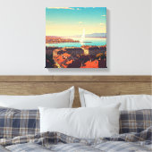 Geneva Zwitserland Reizen Canvas Afdruk (Insitu (Slaapkamer))