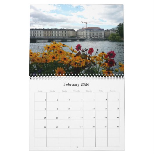 Genève 2026 kalender (Feb 2026)