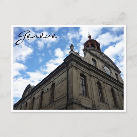genève-architectuur briefkaart (Voorkant)