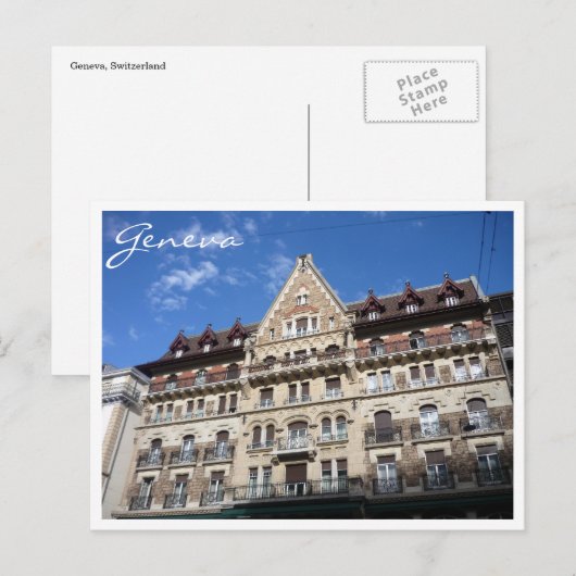 genève - architectuur briefkaart (Voorkant / Achterkant)