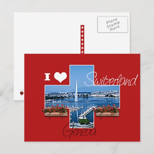 Genève - Briefkaart (Voorkant / Achterkant)