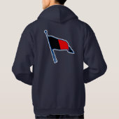 Geneve bruine hoogodblauw hoodie (Achterkant)