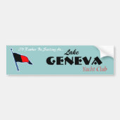 Genève Burgee Bumpersticker (Voorkant)
