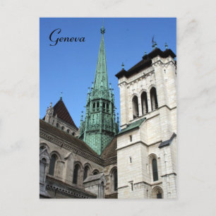 genève cathedraal briefkaart