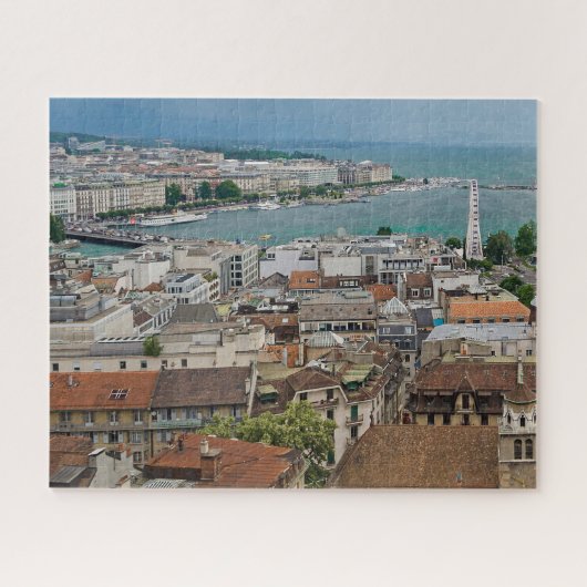 Geneve Cityscape Jigsaw Puzzle Legpuzzel (Horizontaal)