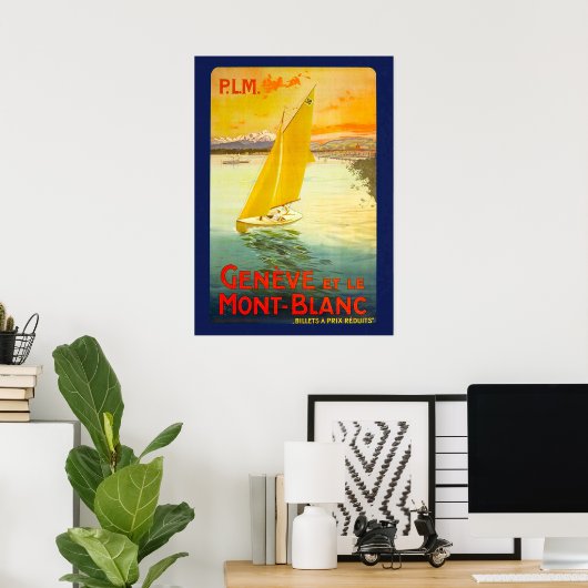 GENEVE ET LE MONT BLANC POSTER (Thuiskantoor)