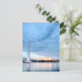 Genève fontein, Zwitserland Briefkaart (Staand voorkant)