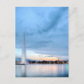 Genève fontein, Zwitserland Briefkaart (Voorkant)