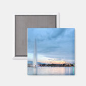 Genève fontein, Zwitserland Magneet (Voorkant / Achterkant)