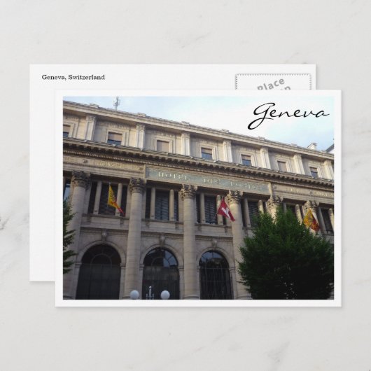 genève hotel briefkaart (Voorkant / Achterkant)