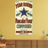 Geneve Illinois Bennett Milling Company Fox River Canvas Afdruk (Insitu (Woonkamer))