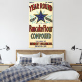 Geneve Illinois Bennett Milling Company Fox River Canvas Afdruk (Insitu (Slaapkamer))