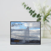 genève jet d'eau briefkaart (Staand voorkant)
