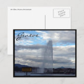 genève jet d'eau briefkaart (Voorkant / Achterkant)