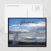 genève jet d'eau paquis briefkaart (Voorkant / Achterkant)