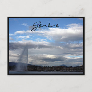 genève jet d'eau paquis briefkaart
