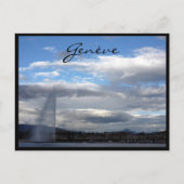 genève jet d'eau paquis briefkaart (Voorkant)