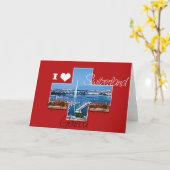 Genève - Kaart, groet Kaart (Gele Bloem)