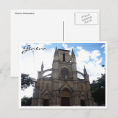 genève kerk briefkaart (Voorkant / Achterkant)