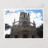genève kerk briefkaart (Voorkant)