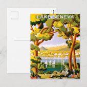 Genève meer briefkaart (Voorkant / Achterkant)