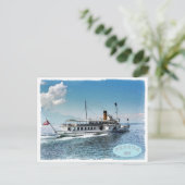 Genève-meer Briefkaart (Staand voorkant)