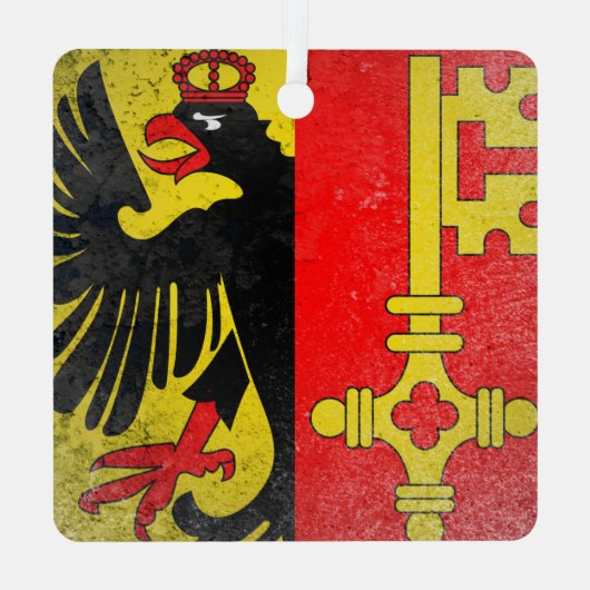 Genève Metalen Ornament (Achterkant)