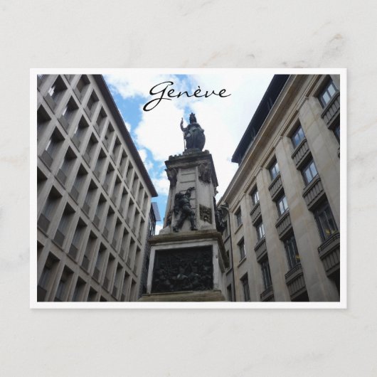 Genève monument briefkaart (Voorkant)