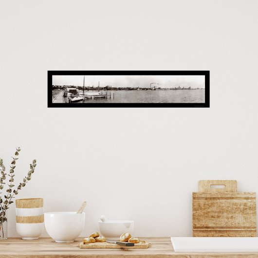 Geneve NY Waterfront Foto 1909 Poster (Keuken)
