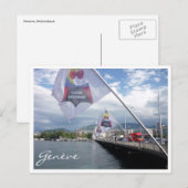 genève-ochtend briefkaart (Voorkant / Achterkant)