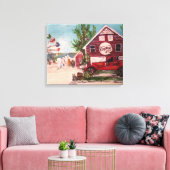 "Genève op het meer, Ohio" door Willowcatdesigns Canvas Afdruk (Insitu (Woonkamer))