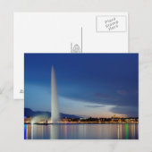 Genève panorama, Zwitserland Briefkaart (Voorkant / Achterkant)