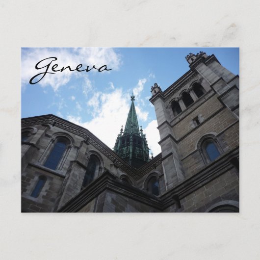 genève pierre cathedraal briefkaart (Voorkant)