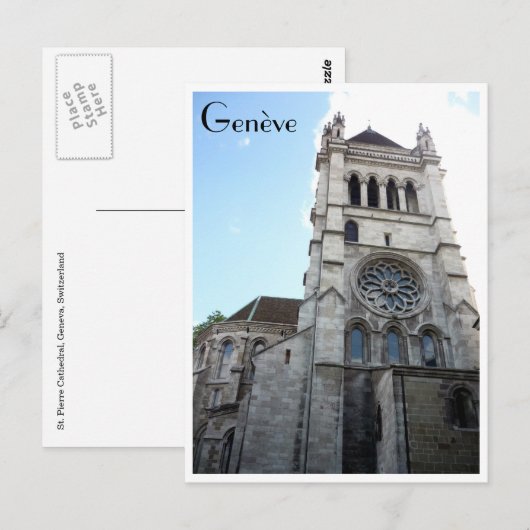 genève saint peters briefkaart (Voorkant / Achterkant)