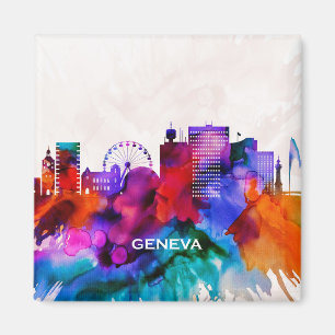 Genève Skyline Magneet