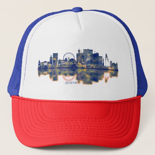Genève Skyline Trucker Pet (Voorkant)