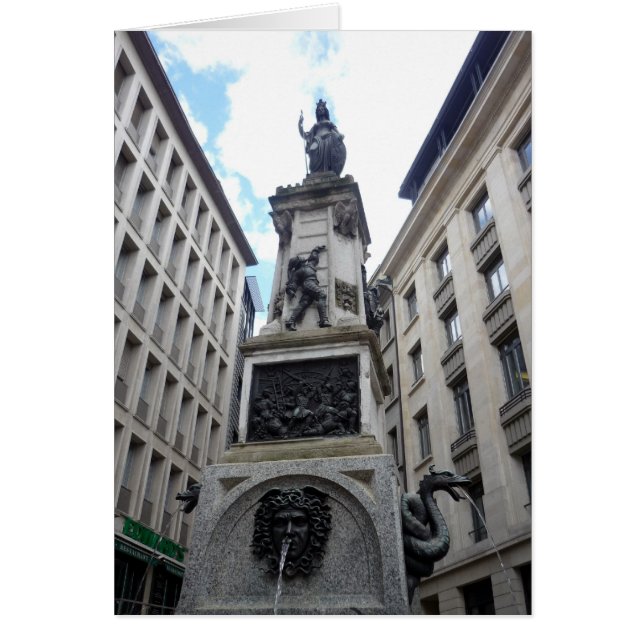 genève square standbeeld (Voorkant)