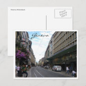 genève street briefkaart (Voorkant / Achterkant)