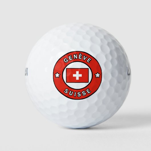 Genève Suisse Golfballen (Voorkant)