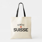 Geneve suisse met verdringing (Genève, Zwitserland Tote Bag (Achterkant)