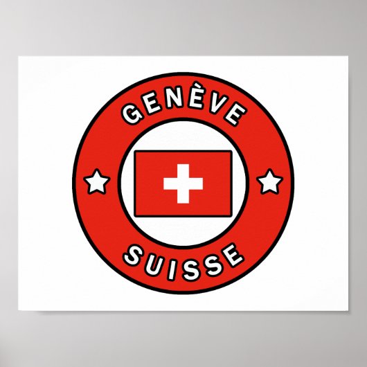 Genève Suisse Poster (Voorkant)
