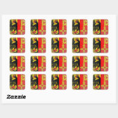 Genève Vierkante Sticker (Vel)