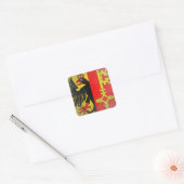 Genève Vierkante Sticker (Envelop)