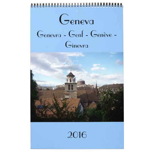 genève zwitserland 2016 kalender (Hoes)